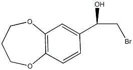 (1R)-2-BROMO-1-(3,4-DIHYDRO-2H-1,5-BENZODIOXEPIN-7-YL)ETHANOL Struktur