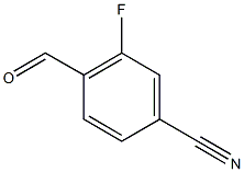 3-FLUORO-4-FORMYL-BENZONITRILE 结构式