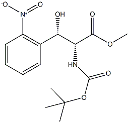 methyl (2R,3S)-2-[(tert-butoxycarbonyl)amino]-3-hydroxy-3-(2-nitrophenyl)propanoate Structure