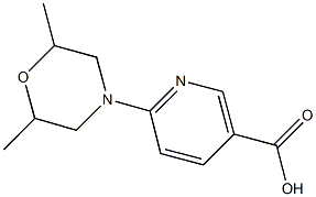 6-(2,6-dimethylmorpholin-4-yl)nicotinic acid Structure
