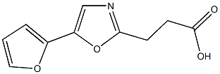 3-[5-(2-furyl)-1,3-oxazol-2-yl]propanoic acid Structure