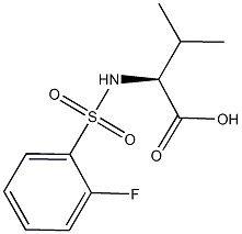 (2S)-2-{[(2-fluorophenyl)sulfonyl]amino}-3-methylbutanoic acid