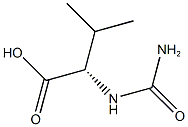 (2S)-2-[(aminocarbonyl)amino]-3-methylbutanoic acid Struktur