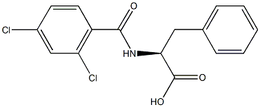 (2S)-2-[(2,4-dichlorobenzoyl)amino]-3-phenylpropanoic acid Structure