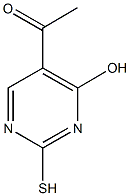 1-(4-hydroxy-2-sulfanyl-5-pyrimidinyl)-1-ethanone Structure