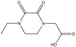 (4-ethyl-2,3-dioxopiperazin-1-yl)acetic acid Structure
