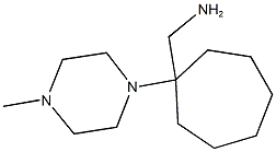 [1-(4-methylpiperazin-1-yl)cycloheptyl]methylamine Structure