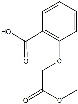2-(2-methoxy-2-oxoethoxy)benzoic acid Struktur