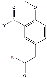 2-(4-methoxy-3-nitrophenyl)acetic acid Struktur