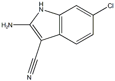 2-amino-6-chloro-1H-indole-3-carbonitrile Structure