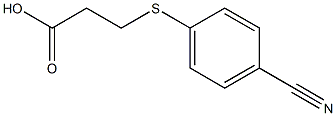 3-[(4-cyanophenyl)sulfanyl]propanoic acid Structure