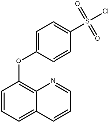 4-(quinolin-8-yloxy)benzene-1-sulfonyl chloride Structure