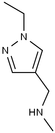 (1-Ethyl-1H-pyrazol-4-yl-methyl) methylamine Structure