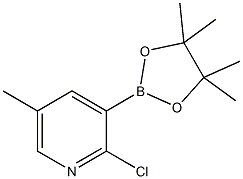 2-Chloro-5-methyl-3-(4,4,5,5-tetramethyl-1,3,2-dioxaborolan-2-yl)pyridine Structure