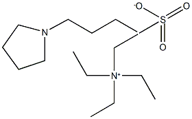 Tetraethylammonium 4-(pyrrolidin-1-yl)butane-1-sulfonate 结构式