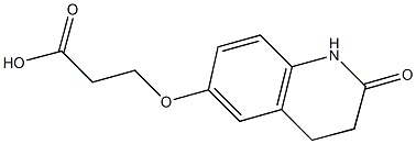 3-[(2-OXO-1,2,3,4-TETRAHYDROQUINOLIN-6-YL)OXY]PROPANOIC ACID Struktur