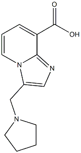 3-(PYRROLIDIN-1-YLMETHYL)IMIDAZO[1,2-A]PYRIDINE-8-CARBOXYLIC ACID Structure