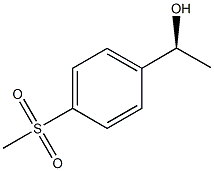 (1S)-1-[4-(METHYLSULFONYL)PHENYL]ETHANOL Struktur