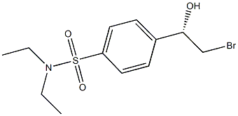 4-[(1S)-2-BROMO-1-HYDROXYETHYL]-N,N-DIETHYLBENZENESULFONAMIDE Structure