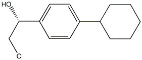 (1R)-2-CHLORO-1-(4-CYCLOHEXYLPHENYL)ETHANOL Structure