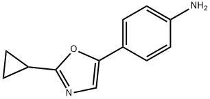 4-(2-CYCLOPROPYL-1,3-OXAZOL-5-YL)ANILINE Structure