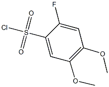 2-FLUORO-4,5-DIMETHOXYBENZENESULFONYL CHLORIDE 结构式