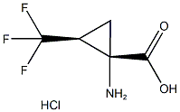 (Z)-1-AMINO-2-TRIFLUOROMETHYL-CYCLOPROPANECARBOXYLIC ACID HYDROCHLORIDE Structure