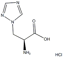(2S)-2-AMINO-3-(1H-1,2,4-TRIAZOL-1-YL)PROPANOIC ACID HYDROCHLORIDE Struktur