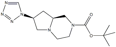 tert-butyl (7S,8aS)-7-(1H-tetrazol-1-yl)hexahydropyrrolo[1,2-a]pyrazine-2(1H)-carboxylate Structure