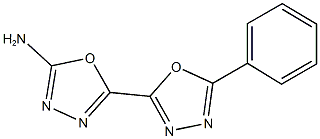 5'-phenyl-2,2'-bi-1,3,4-oxadiazol-5-amine Structure