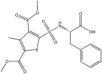 (2S)-2-({[3,5-bis(methoxycarbonyl)-4-methylthien-2-yl]sulfonyl}amino)-3-phenylpropanoic acid