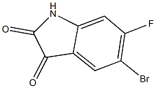 5-bromo-6-fluoro-1H-indole-2,3-dione Structure