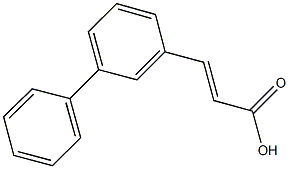 (2E)-3-(1,1'-biphenyl-3-yl)acrylic acid 结构式