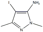 4-iodo-1,3-dimethyl-1H-pyrazol-5-amine Struktur