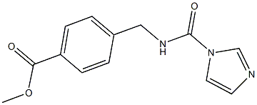 METHYL 4-{[(1H-IMIDAZOL-1-YLCARBONYL)AMINO]METHYL}BENZOATE, , 结构式