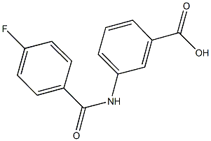 3-[(4-fluorobenzoyl)amino]benzoic acid Struktur