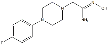 (1Z)-2-[4-(4-fluorophenyl)piperazin-1-yl]-N'-hydroxyethanimidamide Structure