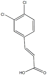 (2E)-3-(3,4-dichlorophenyl)prop-2-enoic acid Struktur
