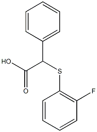 2-[(2-fluorophenyl)sulfanyl]-2-phenylacetic acid