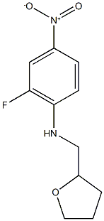 2-fluoro-4-nitro-N-(oxolan-2-ylmethyl)aniline Structure