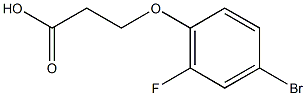 3-(4-bromo-2-fluorophenoxy)propanoic acid, 926237-13-0, 结构式