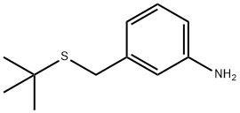 3-[(tert-butylsulfanyl)methyl]aniline Structure
