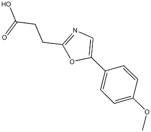 3-[5-(4-methoxyphenyl)-1,3-oxazol-2-yl]propanoic acid Structure