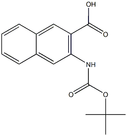 3-{[(tert-butoxy)carbonyl]amino}naphthalene-2-carboxylic acid