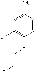 3-chloro-4-(2-methoxyethoxy)aniline Structure