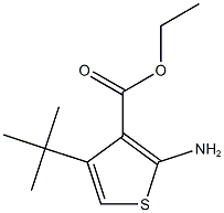 ethyl 2-amino-4-tert-butylthiophene-3-carboxylate Structure
