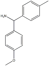 (4-Methoxyphenyl)(4-methylphenyl)methanamine Structure