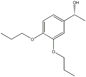 (1R)-1-(3,4-DIPROPOXYPHENYL)ETHANOL 结构式