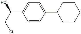 (1S)-2-CHLORO-1-(4-CYCLOHEXYLPHENYL)ETHANOL Structure