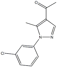 1-[1-(3-chlorophenyl)-5-methyl-1H-pyrazol-4-yl]ethan-1-one Structure